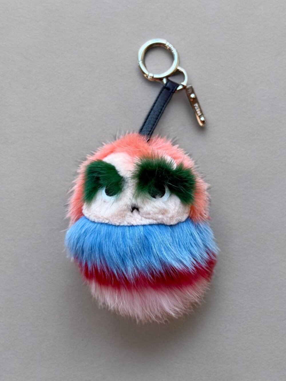 Fendi Multicolor Wonders Bag Bugs Monster Mink Fur Charm